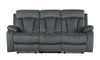 40" Modern Grey Fabric Sofa