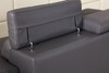31" Dark Grey Tasteful Leather Chair