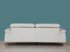 31" Fashionable White Leather Sofa