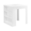 30" White Particle Board Hollow Core and MDF Counter Height Dining Table