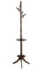 17" x 17" x 71" Cherry Wood Coat Rack with  Umbrella Holder