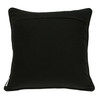 20" x 7" x 20" Transitional Black and White Pillow Cover With Poly Insert