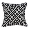 20" x 7" x 20" Cool Transitional Black and White Pillow Cover With Poly Insert
