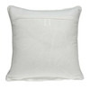 20" x 7" x 20" Traditional Gray and White Cotton Pillow Cover With Poly Insert