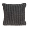 20" x 7" x 20" Transitional Charcoal Pillow Cover With Poly Insert