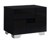 79" X 80"  X 43" 4pc Eastern King Modern Black High Gloss Bedroom Set