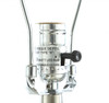 15" X 15" X 58" Brushed Nickel Metal Glass LED Shade Floor Lamp