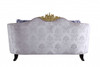 38" X 76" X 43" Cream Fabric Upholstery Loveseat w5 Pillows
