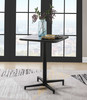 24" X 24" X 30" Black Metal Folding Table