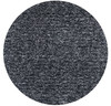 8' Black Heather Round Indoor Shag Rug