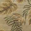 5'x8' Sand Beige Hand Tufted Tropical Leaves Indoor Area Rug