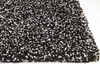 8' x 10' Polyester Black Heather Area Rug