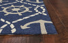 7' x 9'  UV treated Polypropylene Navy Area Rug