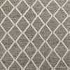 8'x10' Dark Grey Hand Woven Diamond Pattern Indoor Area Rug