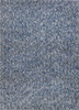 9' x 13' Polyester Indigo or  Ivory  Heather Area Rug