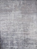 9'x12' Slate Grey Hand Loomed Abstract Brushstroke Indoor Area Rug