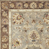 3'x5' Grey Mocha Hand Tufted Wool Traditional Floral Indoor Area Rug