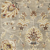 3'x5' Grey Mocha Hand Tufted Wool Traditional Floral Indoor Area Rug
