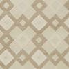 3' x 5' Ivory Geometric Diamonds Wool Area Rug