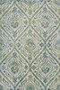 5' x 8' Ivory or Teal Tropical Parisian Indoor Area Rug