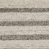 3'x5' Grey White Hand Woven Knobby Stripes Indoor Area Rug