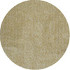 6' Yellow Heather Round Indoor Shag Rug