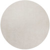 6' Ivory Round Indoor Shag Rug