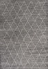 5' x 8' Grey Geometric Diamond Indoor Area Rug