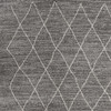 5' x 8' Grey Geometric Diamond Indoor Area Rug