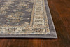 8'x10' Grey Ivory Floral Indoor Area Rug