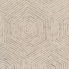 2' x 4' Wool Ivory Area Rug