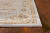 3' x 5' Light Grey Polypropylene Area Rug