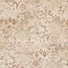 7' Ivory Machine Woven Floral Traditional Indoor Runner Rug