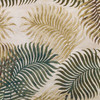 2' x 4' Natural Fern Leaves Wool Area Rug