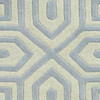 8' Grey Hand Tufted Geometric Indoor Runner Rug