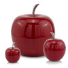 Shiny Buffed Red Apple Sculpture