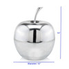 12" x 12" x 13" Buffed Extra Large Polished Apple