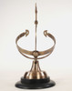 8" x 10" x 14.25" Brass Armillary On Wooden Base