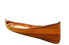 35.5" x 216" x 27" Wooden Canoe