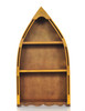 7" x 18.5" x 34.3" Wooden Canoe Book Shelf Small