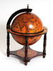 17" x 17" x 22" Red Globe Bar  4 Legged Stand