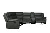 92"or 106" X 37" X 39" Gray  Reclining Sectional