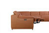 212" X 240" X 19"1.2" Camel Power Reclining 6"PC Sectional