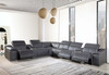 154" X 200" X 162.2" Dark Grey Power Reclining 8PC Sectional