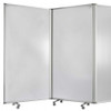 318" x 1" x 71" Clear Metal 9 Panel Resilient Screen