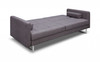 80" X 45" X 13" Gray Stainless Steel Sofa Bed