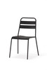 Set of 4 Gray Stacking Aluminum Armless Chairs