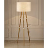 22" X 22" X 66" White Aluminum Floor Lamp