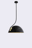 19" X 19" X 40.5" Black Aluminum Pendant Lamp