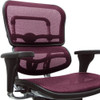 26.5" x 29" x 39.5"  Plum Red Mesh Chair